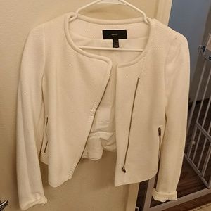 Mango white blazer